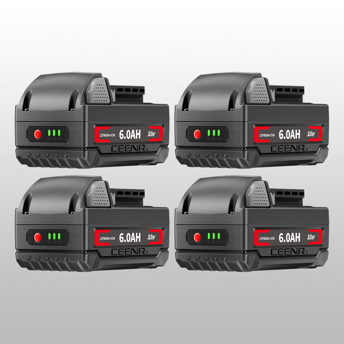 Ceenr 6.0Ah Battery For Milwaukee 18V 4 Pack | Replacement Battery, with LG Battery Cell (INR18650HG2)