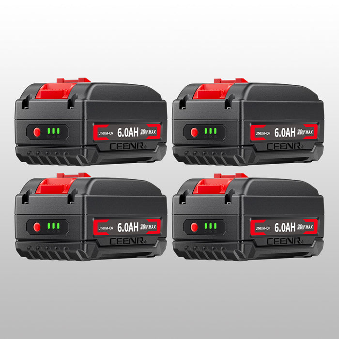 Ceenr 6.0Ah Battery For Worx 18V(20V Max) 4 Pack | Model WA3520, with LG Battery Cell (INR18650HG2)