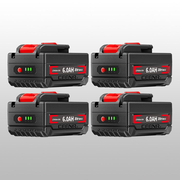 Ceenr 6.0Ah Battery For Worx 20V Max 4 Pack | Model WA3551, with LG Battery Cell (INR18650HG2)