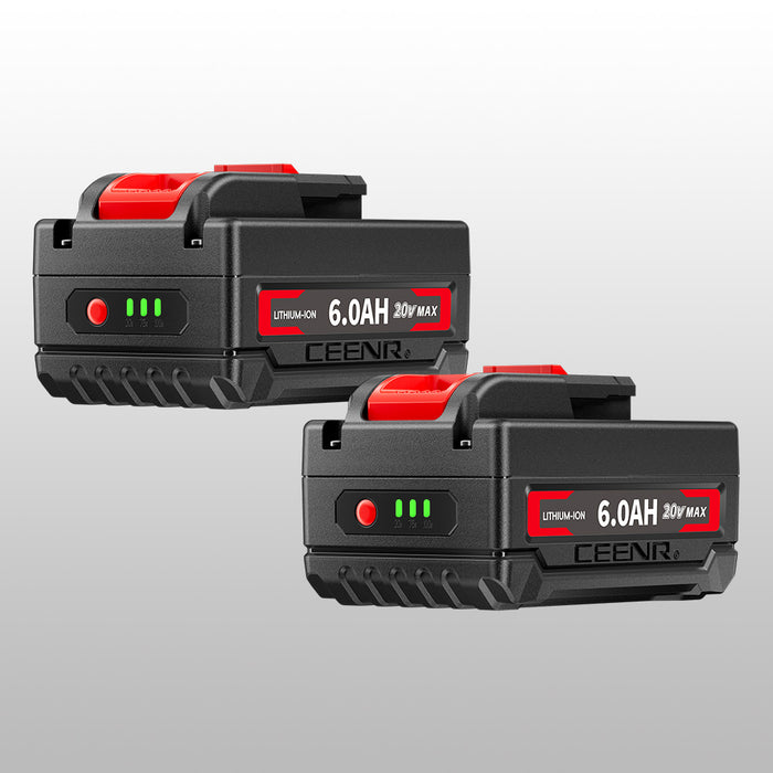 Ceenr 6.0Ah Battery For Worx 18V(20V Max) 2 Pack | Model WA3551, with LG Battery Cell (INR18650HG2)