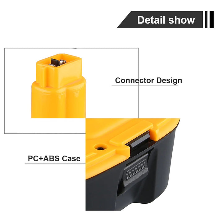 6.0Ah For Dewalt 18V Battery Replacement | DC9096 DC9098 DW9096 DW9098 Li-ion Battery 2 Pack