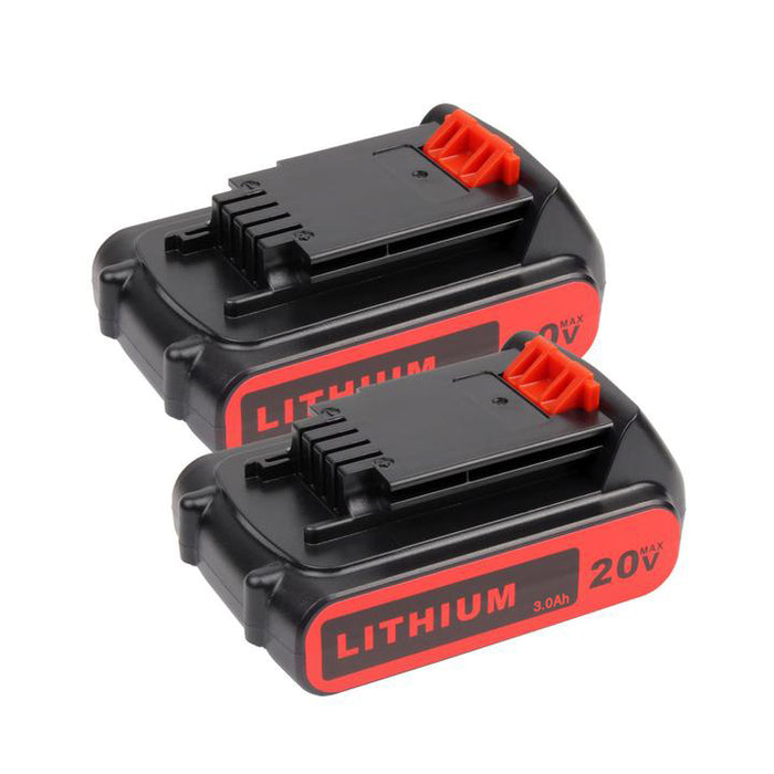 For Black and Decker 20V LBXR20 3.0A 2 Pack