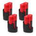 For Milwaukee M12 12V 3.5Ah 4 Pack