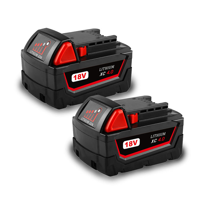 For Milwaukee M18 18V 4.0Ah 2 Pack