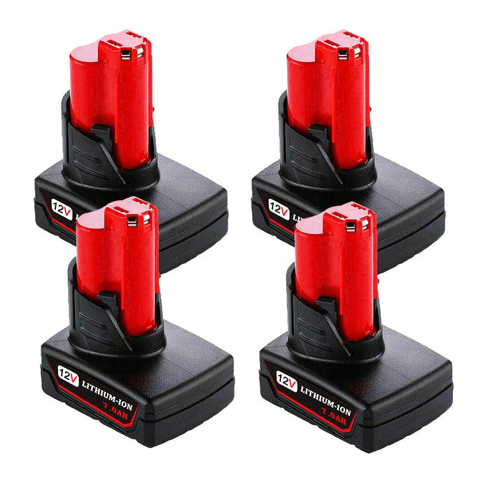 For Milwaukee M12 12V 7.0Ah 4 Pack