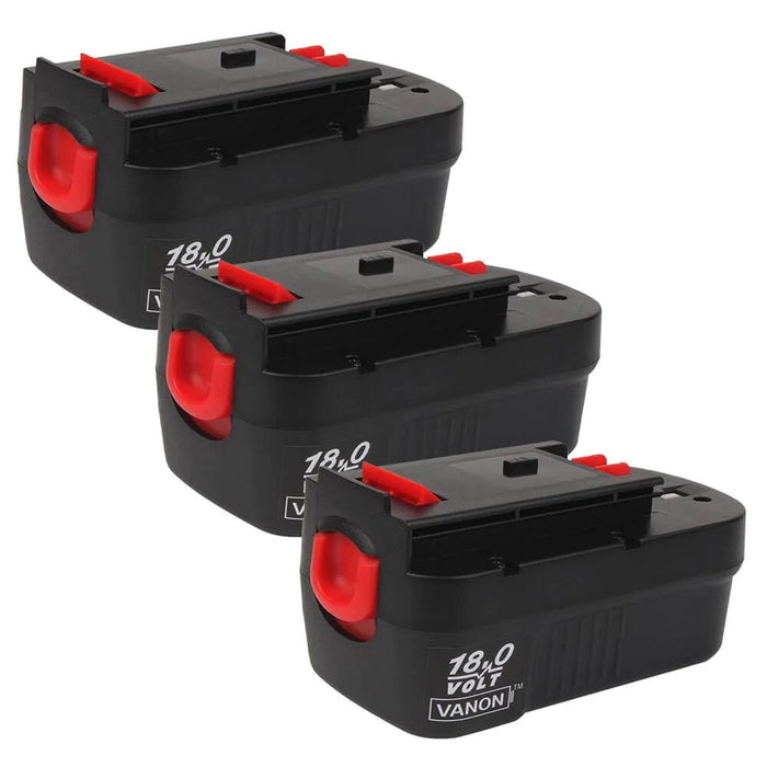 For Black and Decker 18V 4.8Ah HPB18 3 Pack