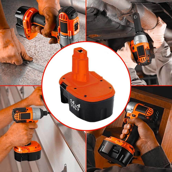 4.8Ah For Dewalt 14.4V XRP Battery Replacement | DC9091 Ni-Mh Battery