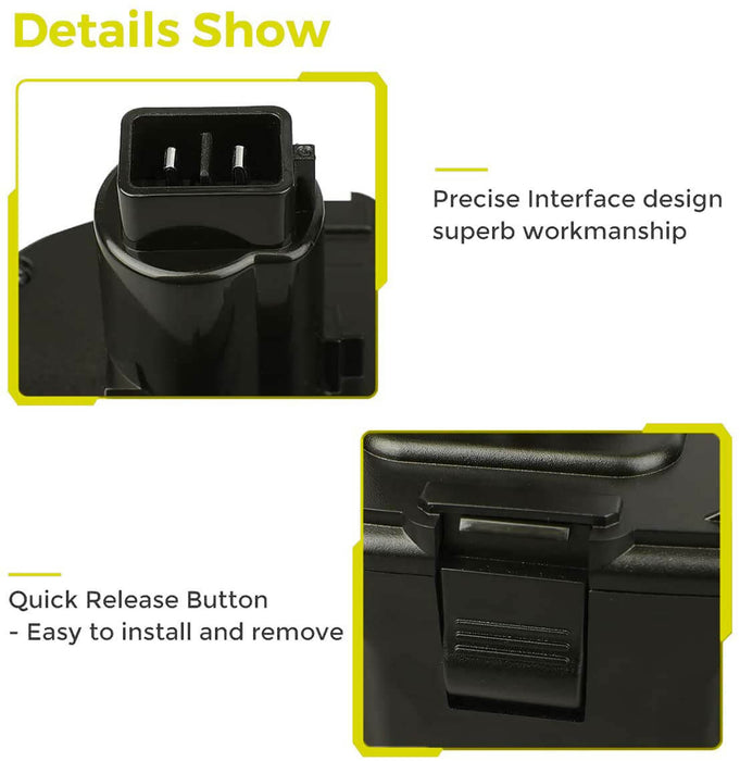 For Dewalt 14.4V Battery Replacement | DC9091 4.6Ah Ni-Mh Battery