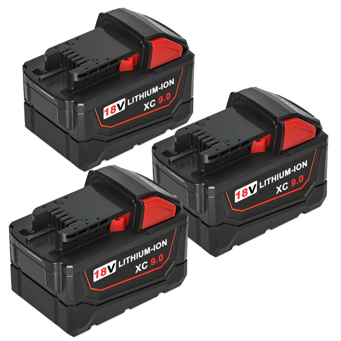 For Milwaukee M18 18V 9.0Ah 3 Pack