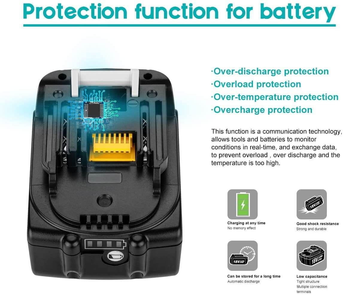 6.0Ah For Makita 14.4V Battery Replacement | BL1460B BL1440B