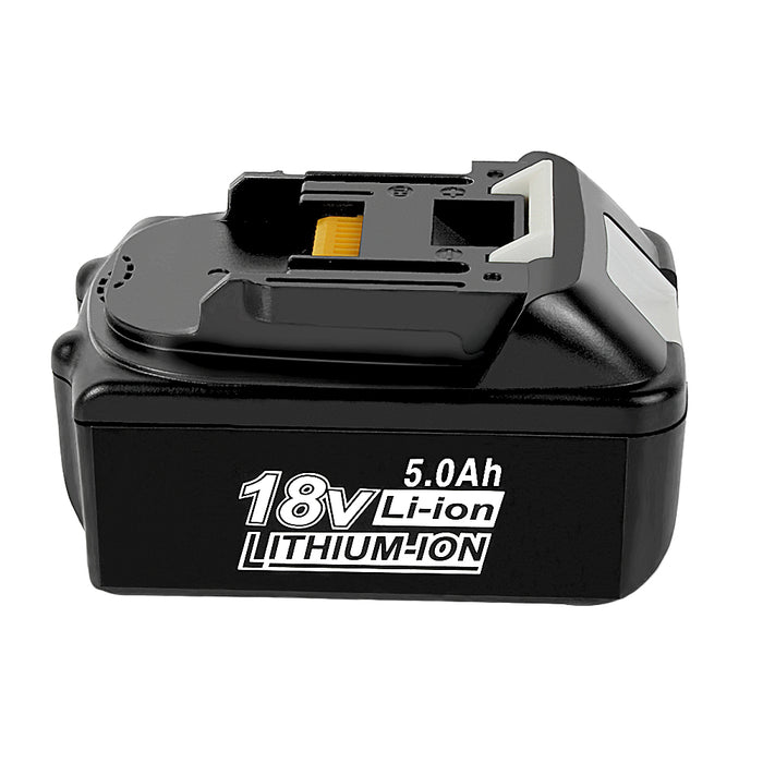 Makita BL1850 Battery | BL1830 BL1840 18V 5000mAh Li-ion Black Battery | left