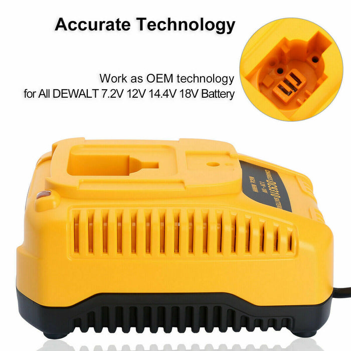 Battery Charger For Dewalt 7.2V-18V XRP Ni-Cd & Ni-Mh Battery