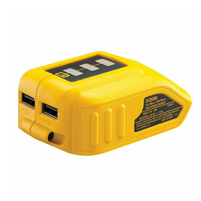 USB Mobile Battery Charger Adapter DCB090 For Dewalt 14V 18V 20V Lithium Battery