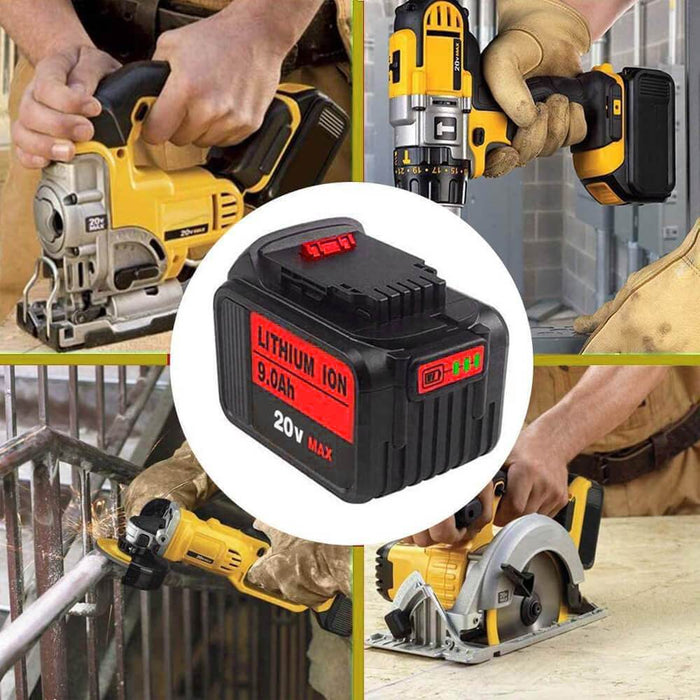 For DeWalt DCB205 9.0Ah Battery | 20V DCB200 DCB204 DCB209 3 Pack