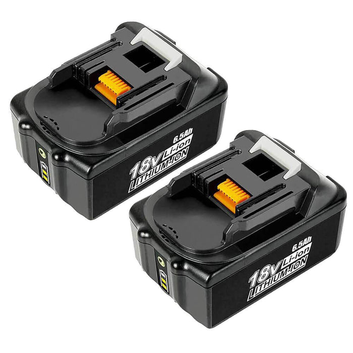 For Makita 18V Battery Replacement | BL1860B 6.5Ah Li-ion Battery With LED Indicator I BL1840 BL1850 BL1830 2 Pack