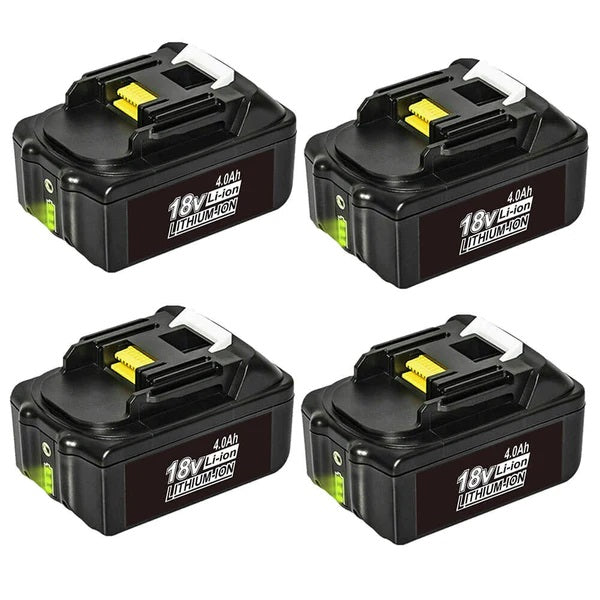 4 Pack For Makita 18V Battery Replacement | BL1840B 4.0Ah Lithium BL1830 BL1840 BL1845 Battery