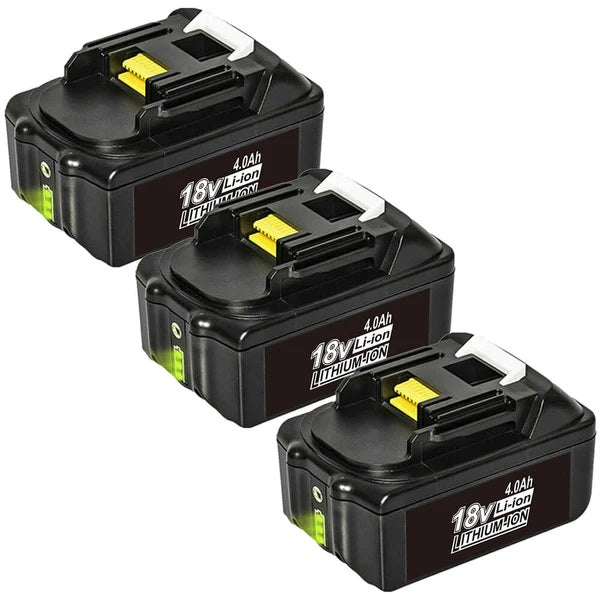 3 Pack For Makita 18V Battery Replacement | BL1840B 4.0Ah Lithium BL1830 BL1840 BL1845 Battery