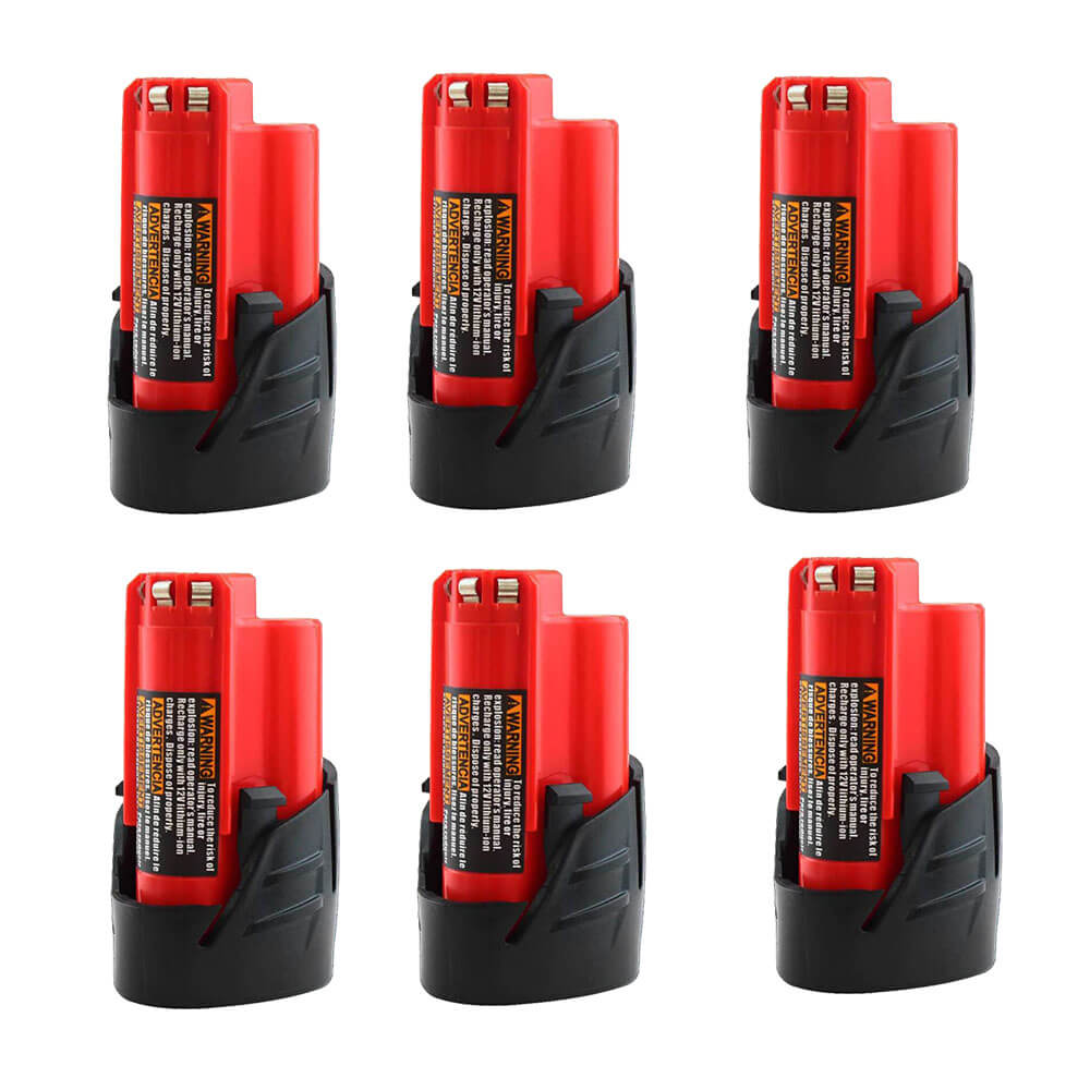 For Milwaukee 12V 3.5Ah Battery Replacement | M12BLi-ion Battery 6 Pack | clearance