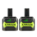 For Ryobi 18V P108 4.0Ah 2 Pack