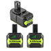 For P108 Ryobi 18V 4.0Ah 3 Pack