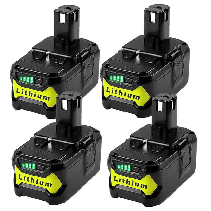 6.0Ah For Ryobi 18V Ryobi P108 4 Pack