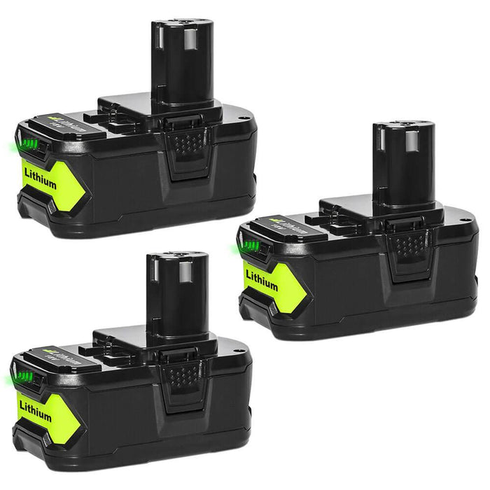 5.5Ah For Ryobi 18V Battery Replacement | One Plus P107 P108 Li-ion  Battery 3 Pack