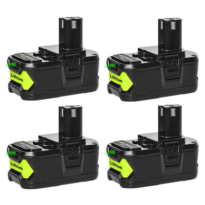 5.5Ah For Ryobi 18V P108 Battery Replacement | One+ P107 Li-ion  Battery 4 Pack