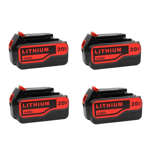 For Black and Decker 20V LBXR20 4.0Ah 4 Pack