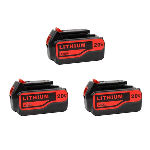 For Black and Decker 20V LBXR20 4.0Ah 3 Pack