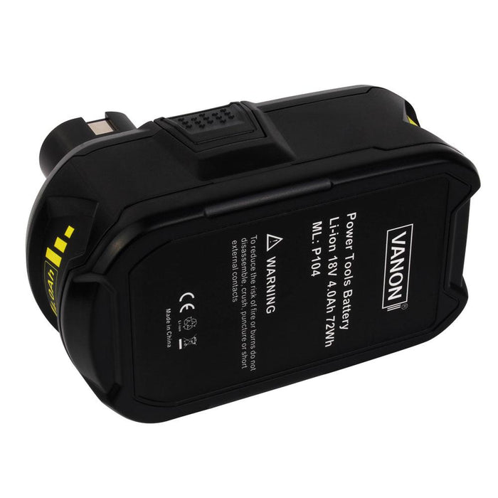 2x For Ryobi 18V P104 P108 Battery Replacement | 4.0Ah Li-Ion Battery - Vanonbattery