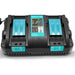 Makita 18V Battery Charger | DC18RD Dual Port Rapid Charger for BL1850 BL1830 Lithium-Ion Battery