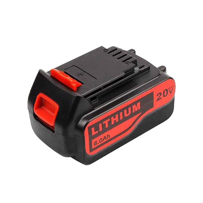 Black and Decker LB2X4020 20V 6.0Ah Battery | LBXR20-OPE LBXR20 LBX20 Lithium Battery | back